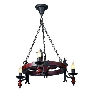 Подвесная люстра Omnilux OML-58603-03 OMNILUX ДИЗАЙНЕРСКИЕ 184647 Коричневый