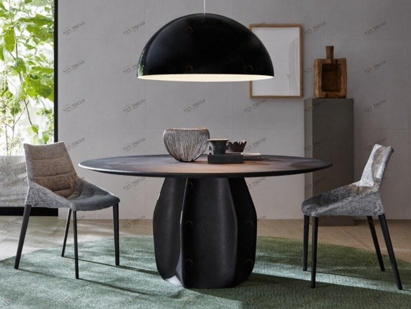 Molteni & C. Круглый обеденный стол под бетон sun-id-1419944