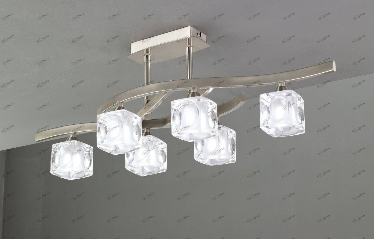 Потолочная люстра Mantra Cuadrax 0004023 MANTRA ДИЗАЙНЕРСКИЕ, CUADRAX 058836 Серый 