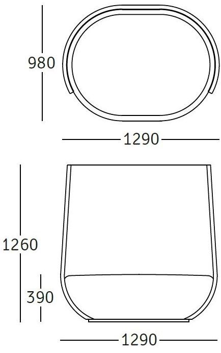 ROSSIN Диван из ткани с высокой спинкой Nido sun-id-1451883 - Вид №5