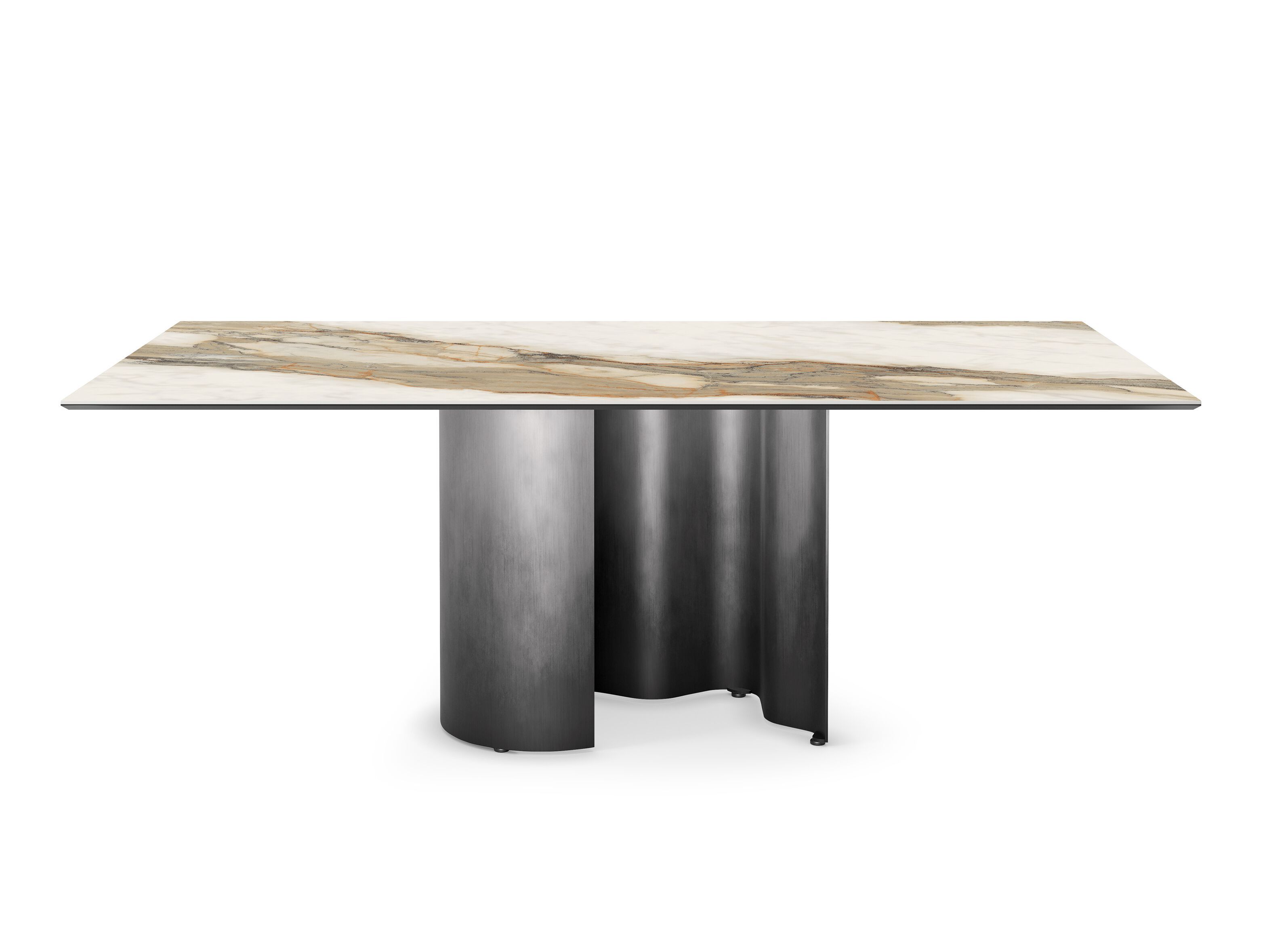 Прямоугольный керамический стол со скульптурным основанием Cattelan italia Papel ARCH-00083054