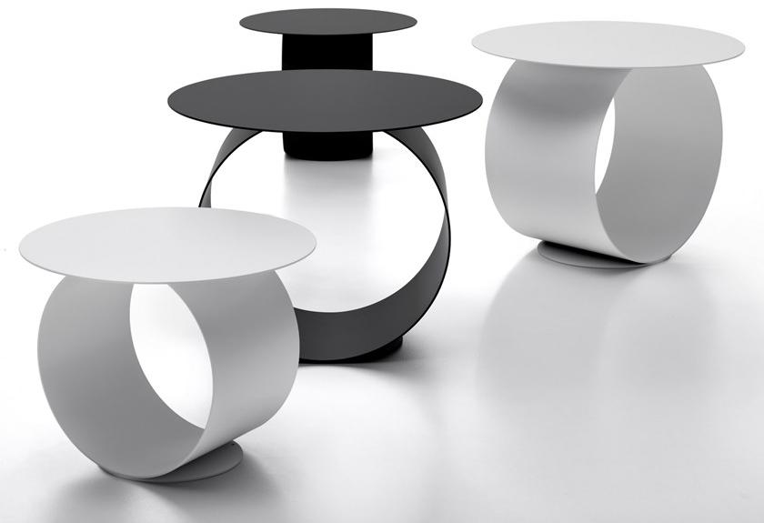 MDF Italia Круглый журнальный столик из стали sun-id-1402496 - Вид №2