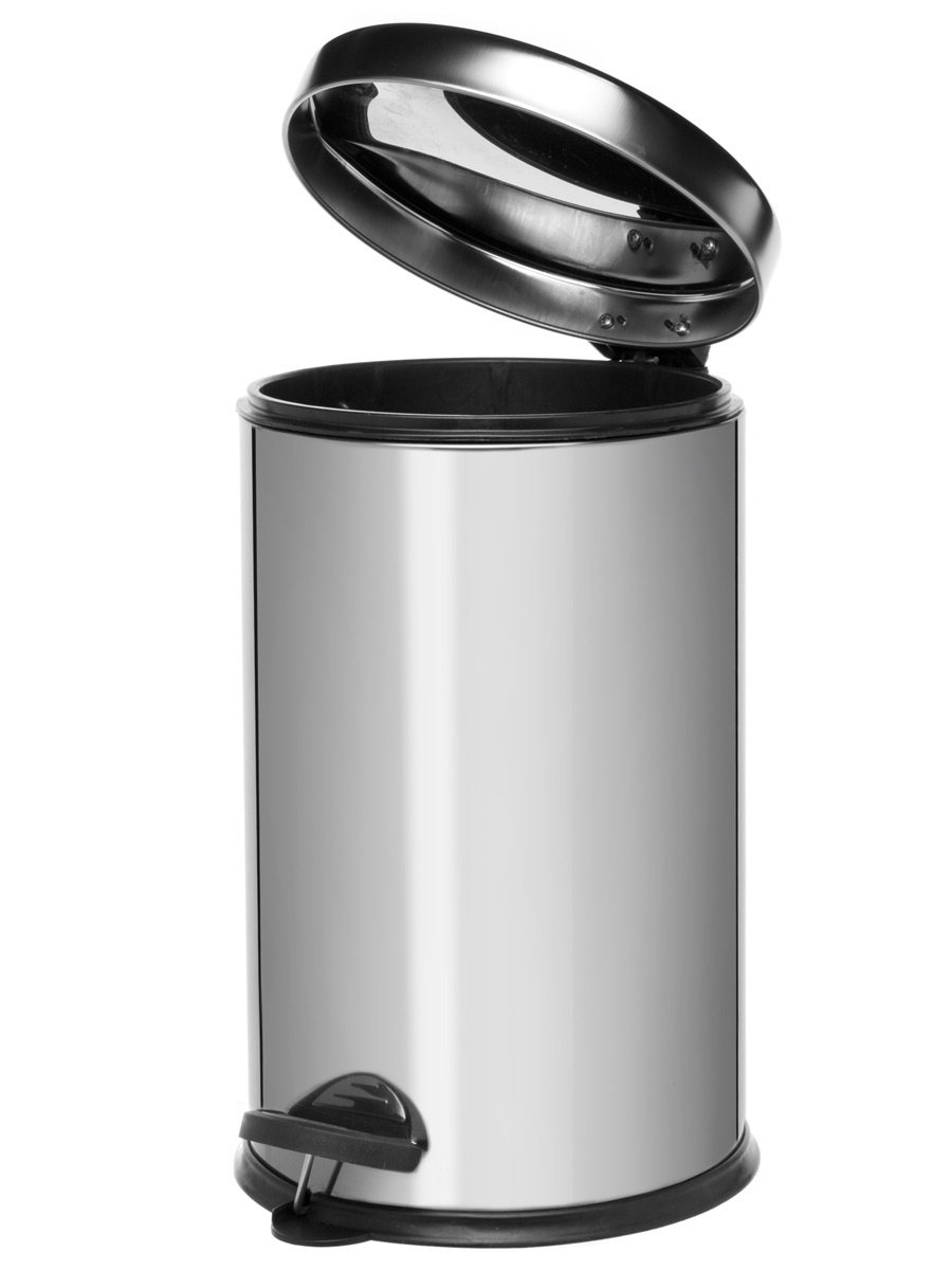 Вёдра с педалью и крышкой Cassiopea 8L Chrome NAVAKO 11504 - Вид №1