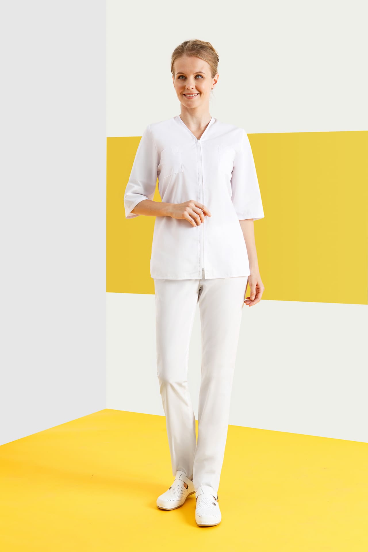 66198 Куртка "Сервис" белая  Медицинская одежда  размер 60/158-164 Спецодежда  - Вид №4