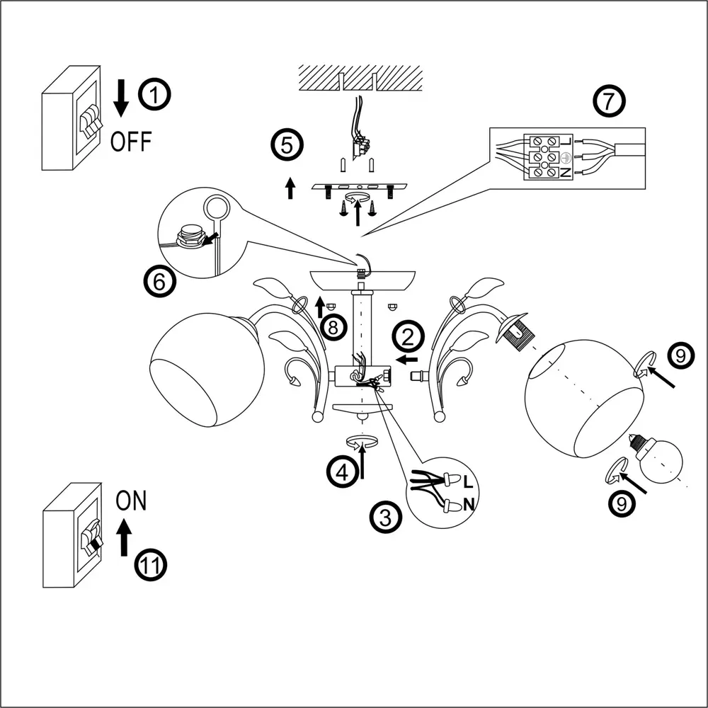 РОССВЕТ Люстра Меренга - неоклассическая элегантность для вашего интерьера 89426693 STLM-1563049 - Вид №10