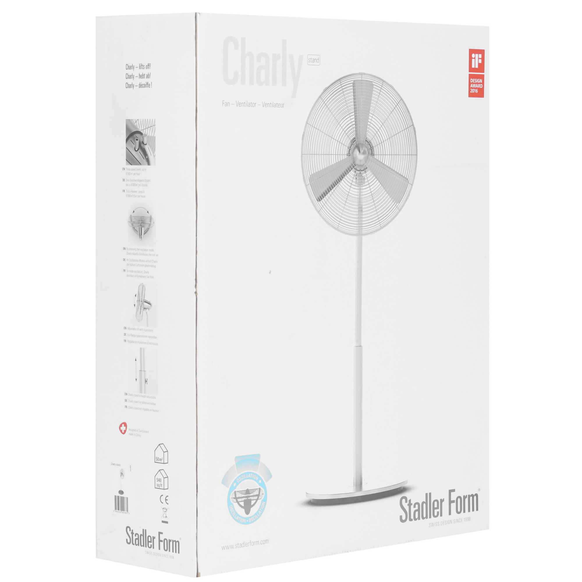 1054637 Вентилятор Stadler Form Charly NEW Stand C-060  серый STDN-0118283 - Вид №6