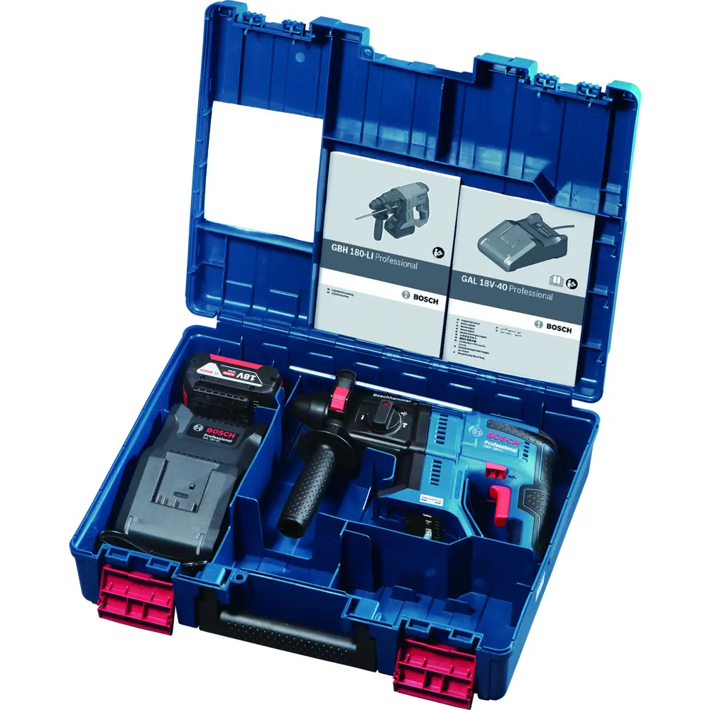 Перфоратор аккумуляторный SDS-plus Bosch GBH 180-LI Professional 0611911122, 18 В Li-Ion 1x4 Ач, 2 Дж 84709885 STLM-2016938 BOSCH PROFESSIONAL  - Вид №4