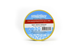 16052421 Изолента 0.18х19 мм, 20 метров, желто-зеленая SBE-IT-19-20-yg Smartbuy
