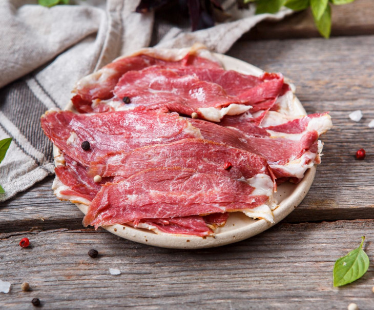 3435 Филе грудки гуся с/к (Карпаччо) Вкусляндия  - Вид №1