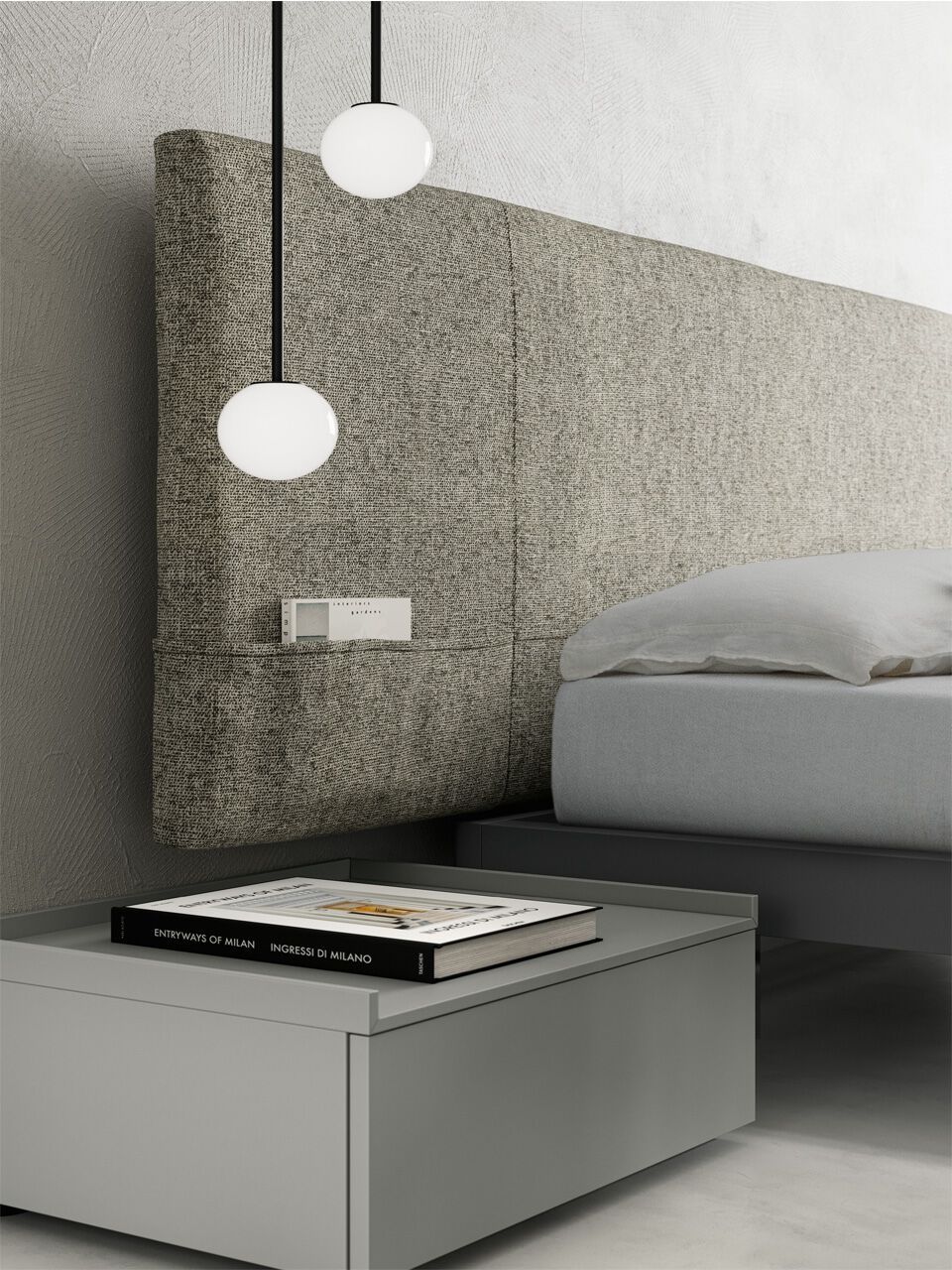 Деревянная секционная кровать с мягким изголовьем Santalucia Mobili ZEFIRO ARCH-00000059 - Вид №3