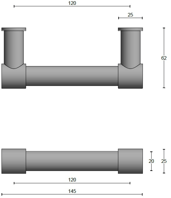 Formani Оконная ручка из нержавеющей стали One Pb120 - Вид №4