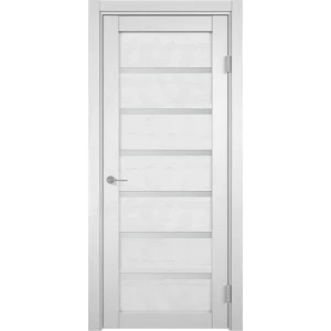 Дверь межкомнатная со стеклом Кельн 60x200 см финиш бумага цвет сосна арктическая с замком