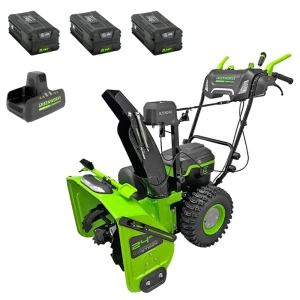 91995415 Снегоуборщик аккумуляторный бесщёточный Greenworks GD82ST56K5III 61 см 82 В 3x5 Ач АКБ и ЗУ в комплекте STLM-1468616
