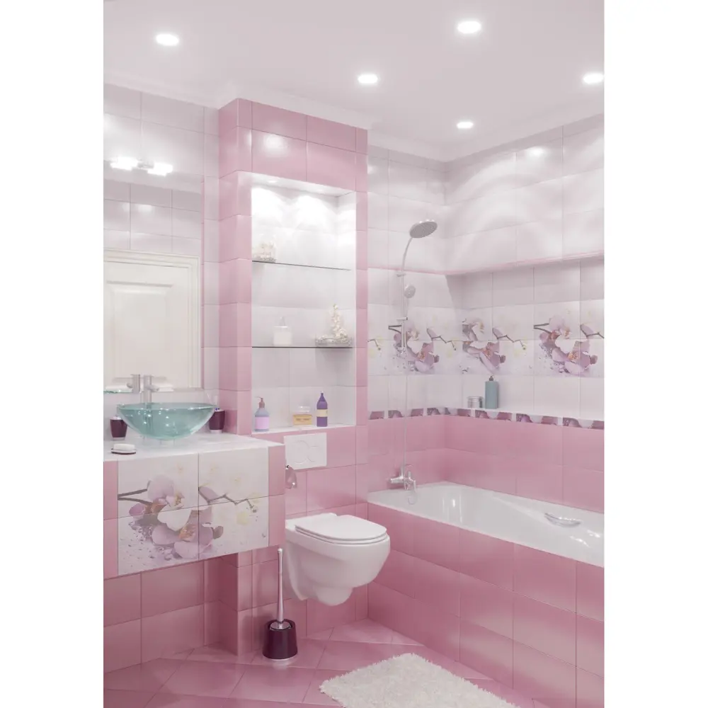 Плитка настенная Orchid 20х30 см 1.2 м2 цвет лиловый 18075545 STLM-2015014 ГАЗКЕРАМИК  - Вид №3