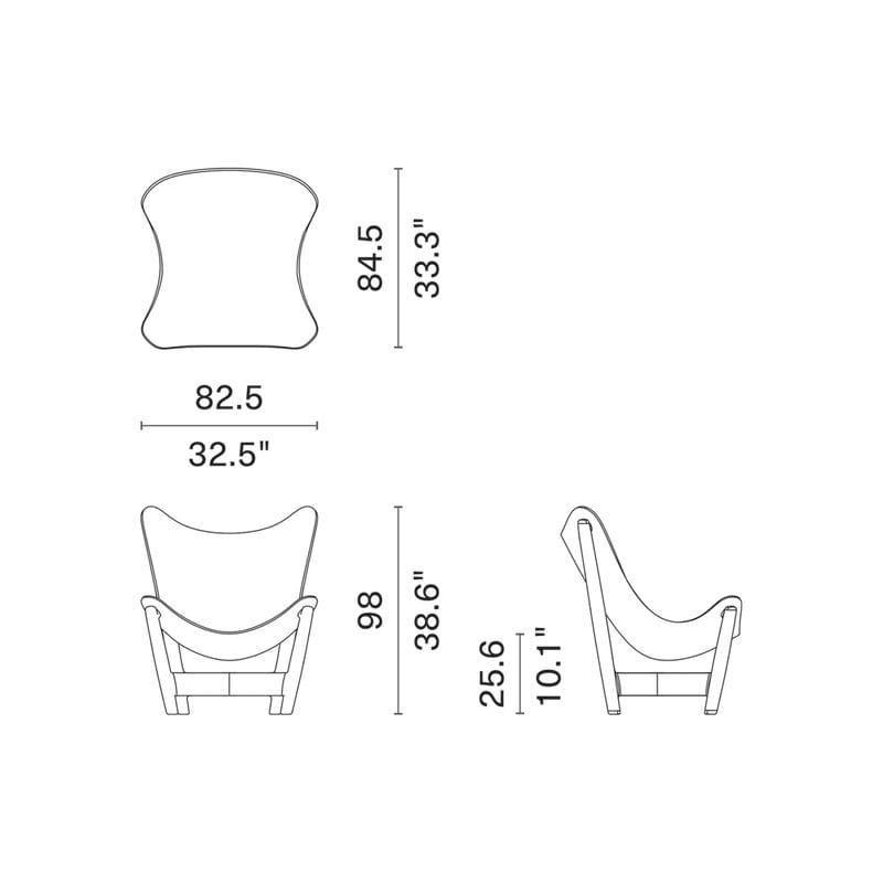 Кожаное кресло без подлокотников District Eight Buom ARCH-00084462 - Вид №12