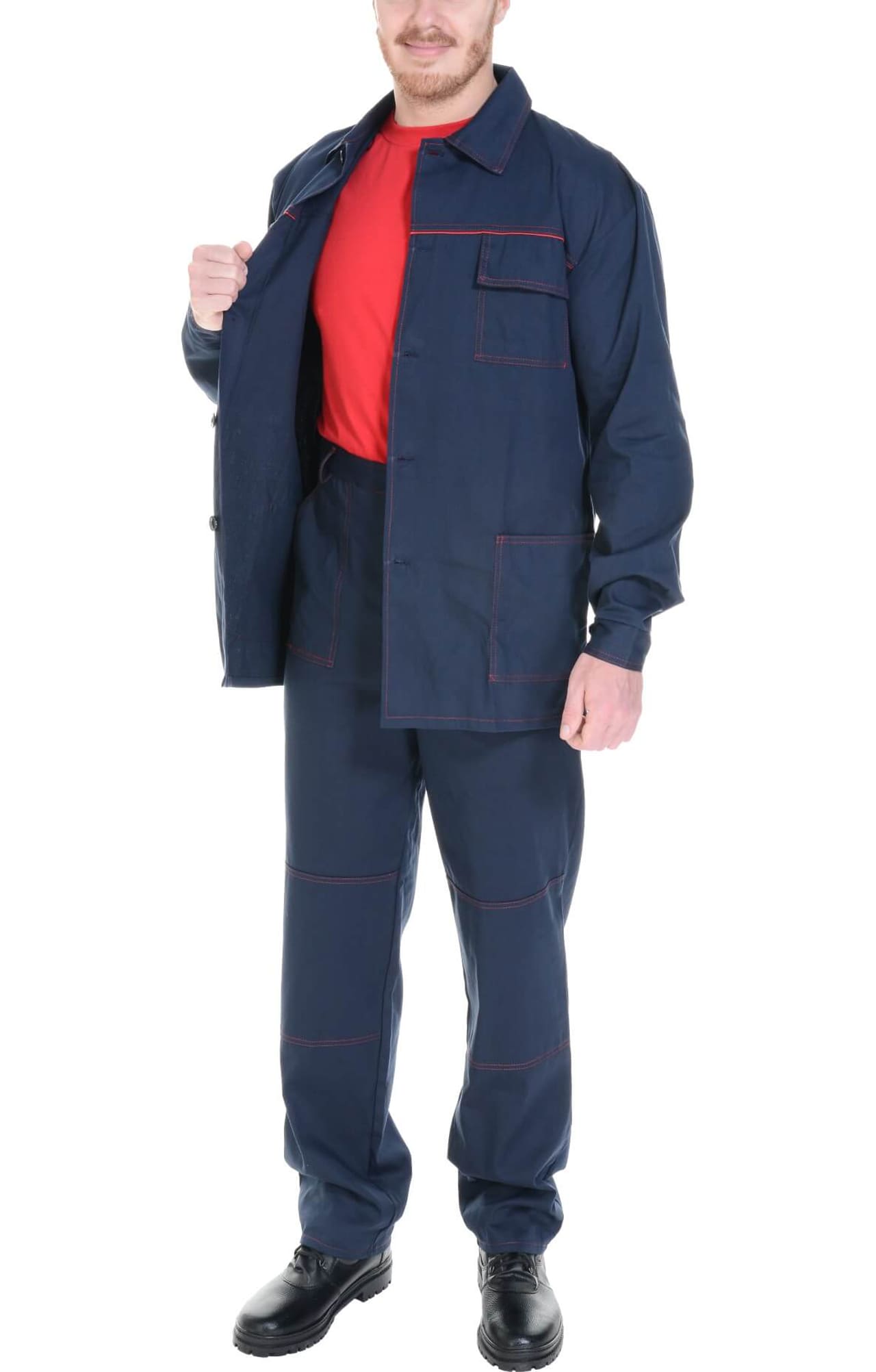 69253 Костюм ЛИМИТ темно-синий  Летняя спецодежда  размер 52-54/170-176  - Вид №7
