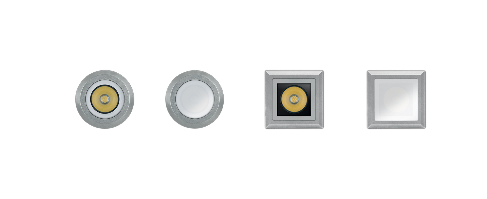 8400068 Встраиваемый в пешеходный пол Platek NANO FULL INOX TONDO  NANO FULL INOX - 1 LED 4000K 33°  - Вид №1