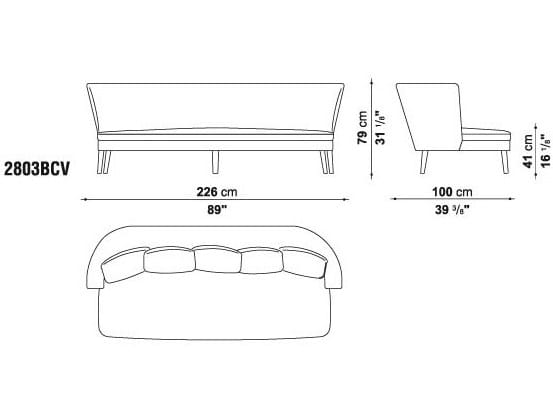 2-местный диван Maxalto ARCH-00082992 - Вид №7