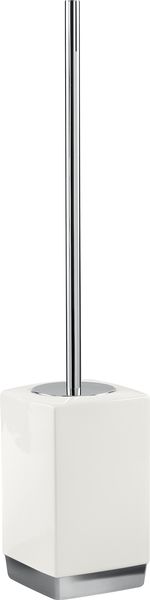 LY33(02) Gedy G-Lucy, напольный керамический ерш, цвет хром - белая керамика