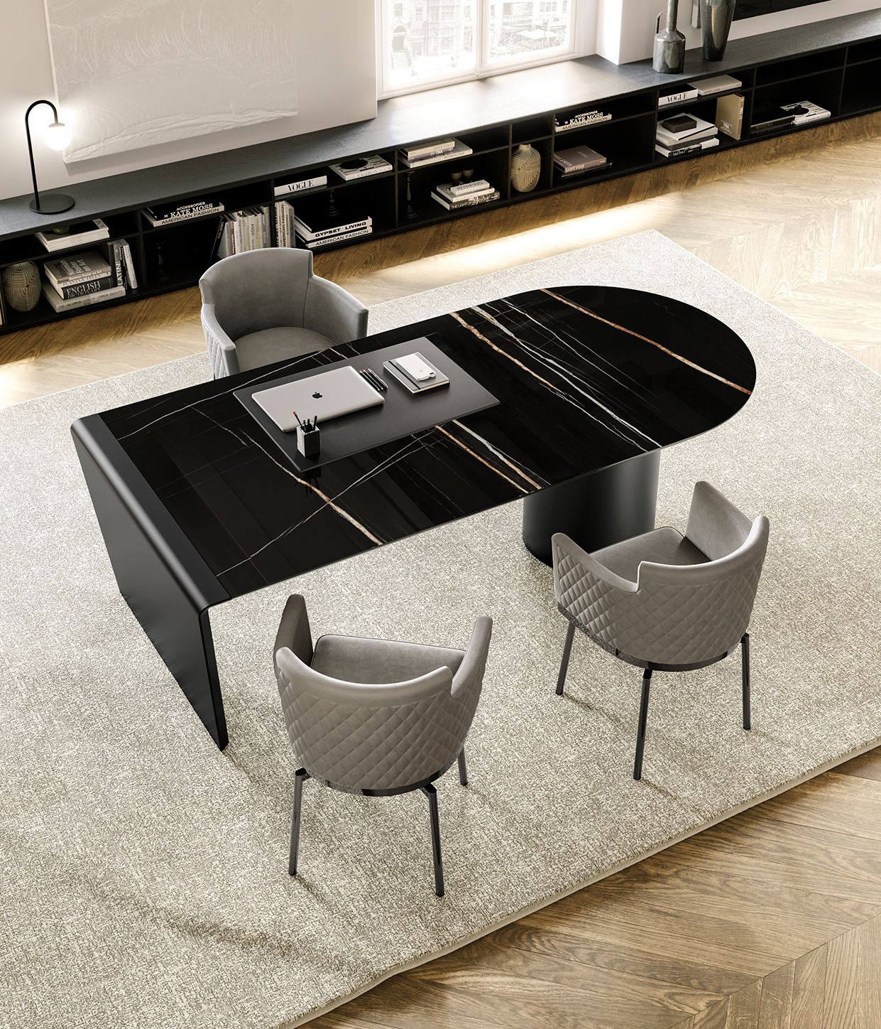 Керамический стол с ящиками EFORMA цилиндр ARCH-00061984 - Вид №1