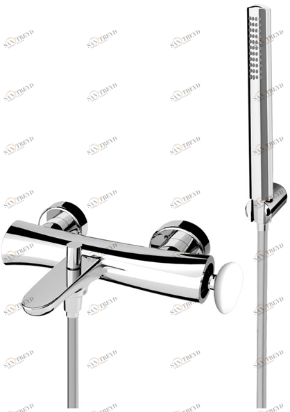 Fir Italia Смеситель для ванны из латуни с переключателем и ручным душем Synergy stone 95 9534017