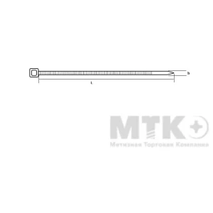92026381 Кабельная стяжка МКТ 3x80 мм пластик цвет белый 100 шт. STLM-1418112