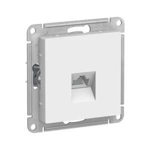 91586337 Розетка компьютерная встраиваемая Systeme electric AtlasDesign 247028 RJ45 цвет белый STLM-1104654