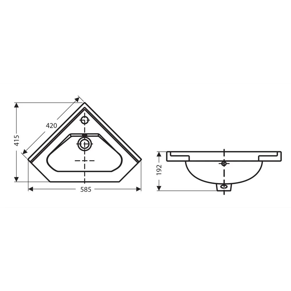 Santreyd Турин — угловая тумба с раковиной для ванной 89372093 STLM-1342441 - Вид №3