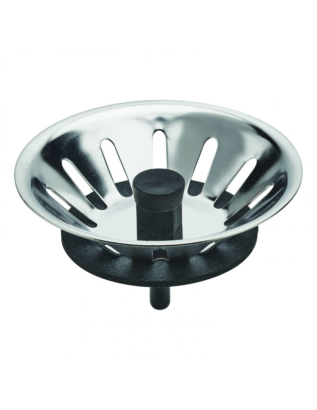 390700 000 00  Корзина для ручного слива под раковину 90 мм, Д. 75 мм, нержавеющая сталь Valentin Хром 