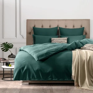 91475473 Комплект постельного белья Sleep iX Миоко pva942025 семейный, бамбук, зеленый STLM-1022212