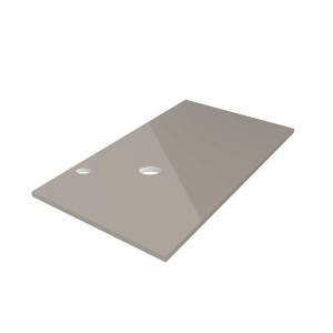 26978 SALGAR Столешница механизированная от 1001 до 1400 GLOSS TAUPE 16 мм Глянцево-серо-коричневый