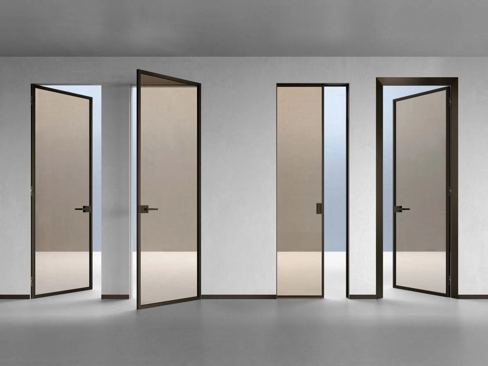 Стеклянная и алюминиевая панель для раздвижных дверей Eclisse дверные панели ARCH-00009632 - Вид №1