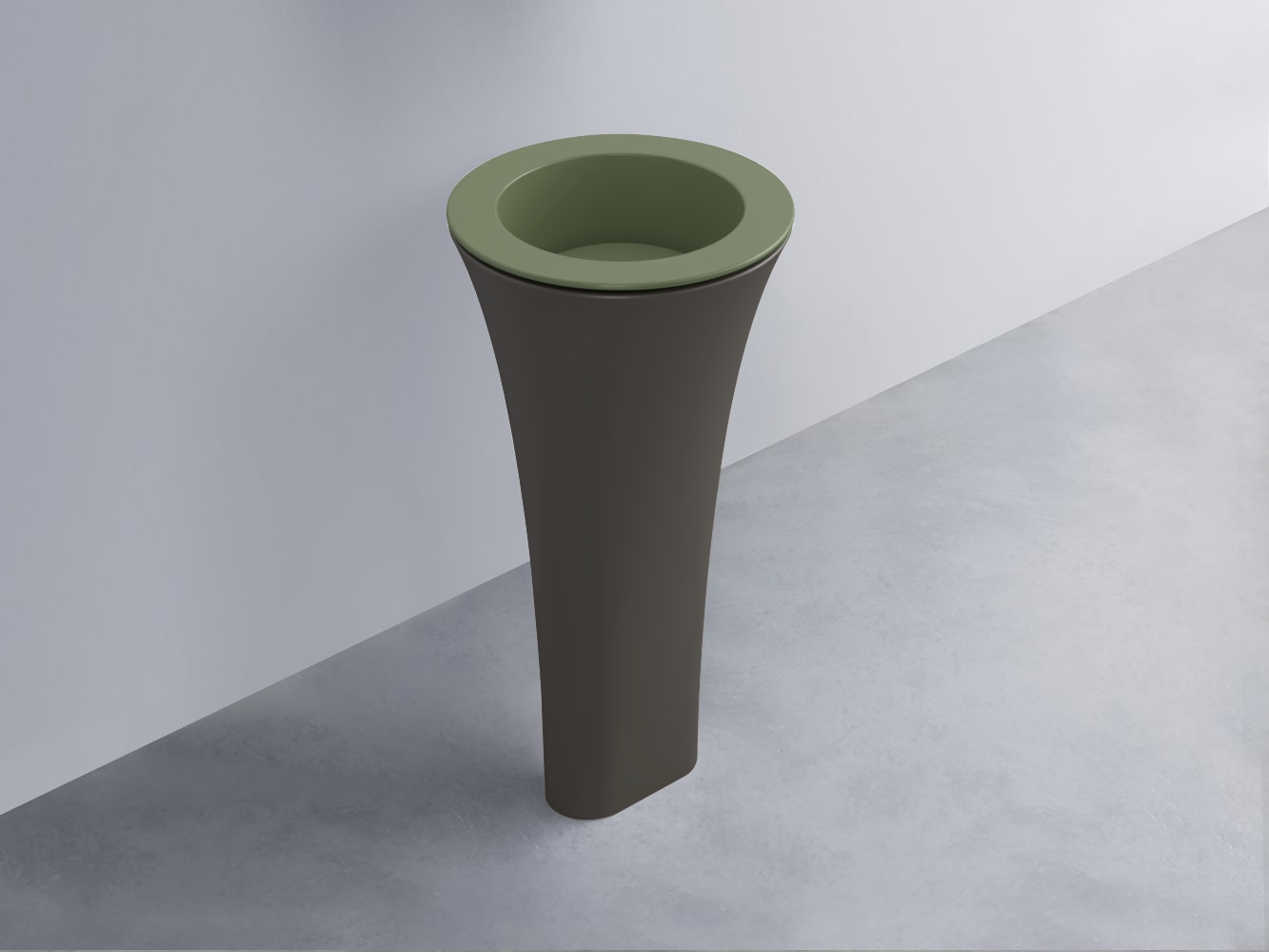 AMLA45-AG+AMPILT-AG+AMCOLT-FN Раковина Amedeo Tondo отдельностоящая cielo Enjoy + Amedeo Ceramica Cielo