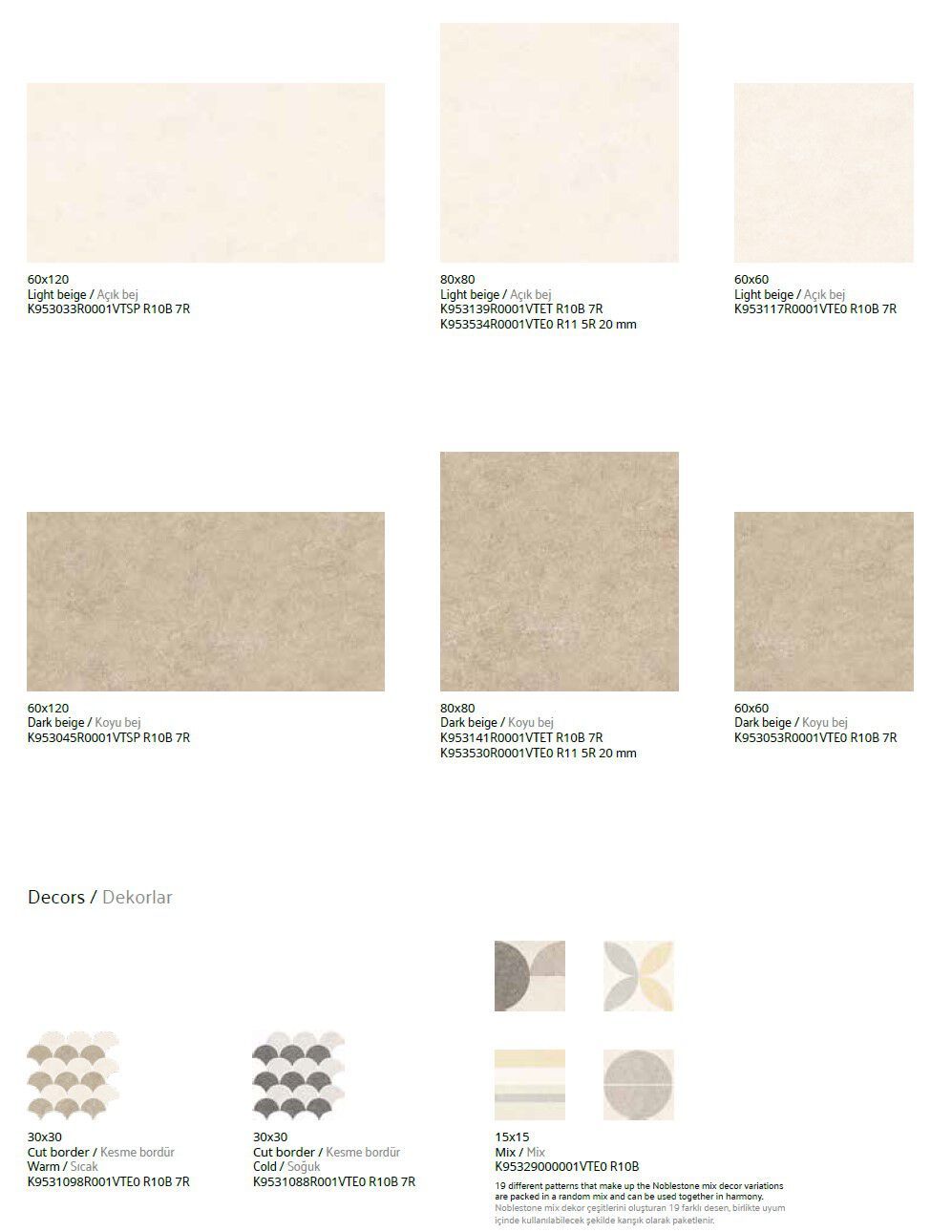 Каменный эффект фарфоровый пол/покрытие VitrA Bathrooms NOBLESTONE ARCH-00111942 - Вид №4