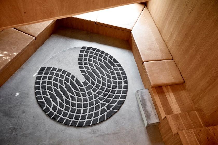 Verpan Круглый шерстяной коврик с геометрическими мотивами Panton sun-id-1411356 - Вид №1