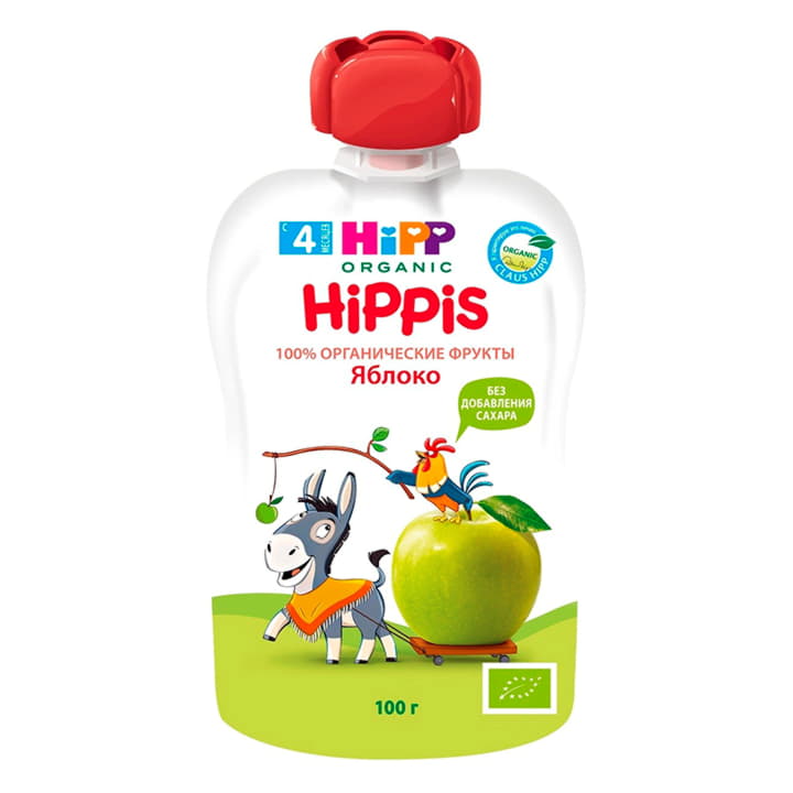 Пюре Hippis с 4 месяцев яблоко Hipp 100 г Santreyd 15697 - Вид №1