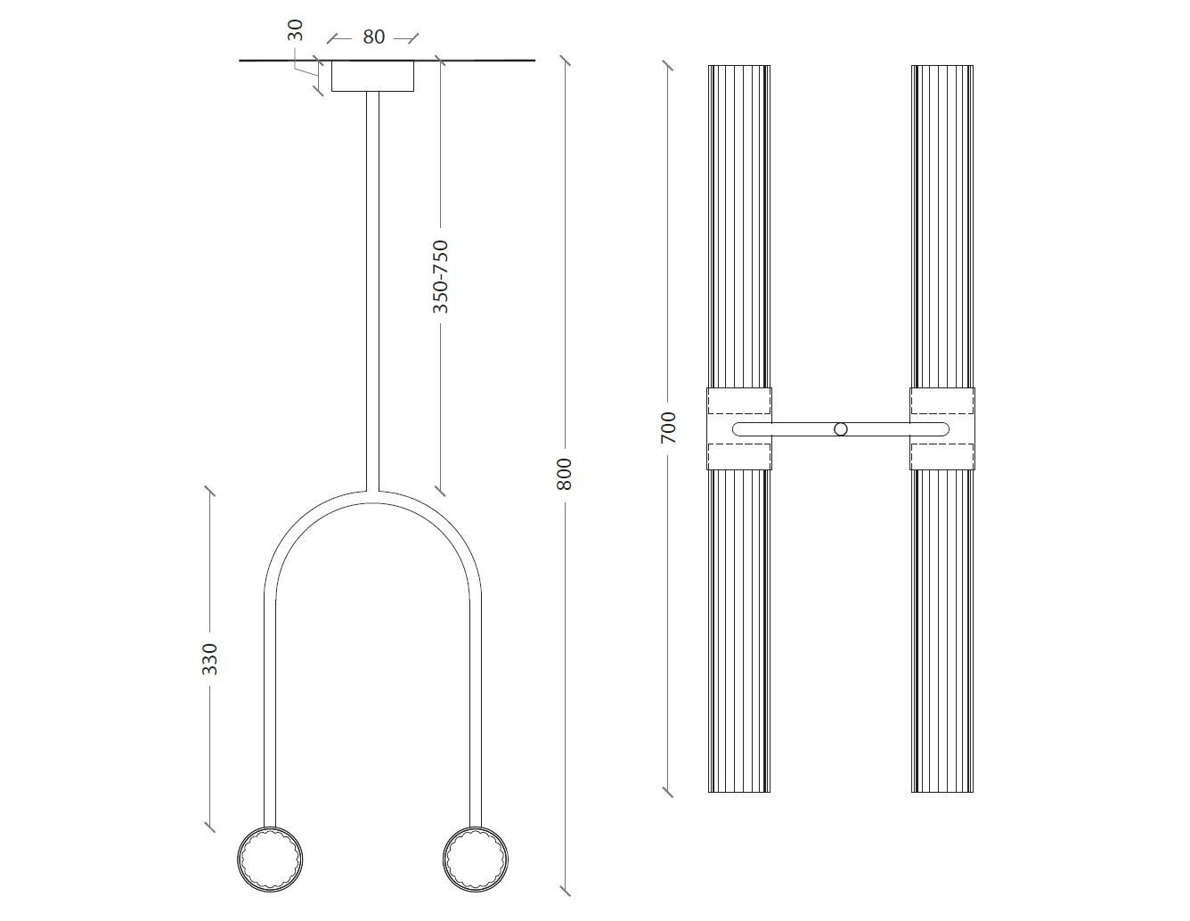 Светодиодный потолочный светильник из латуни и цветного стекла LUCE TU Sbarlusc ARCH-00071084 - Вид №11