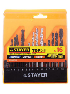 Набор сверл STAYER "STANDARD" 29720-H16 1019486
