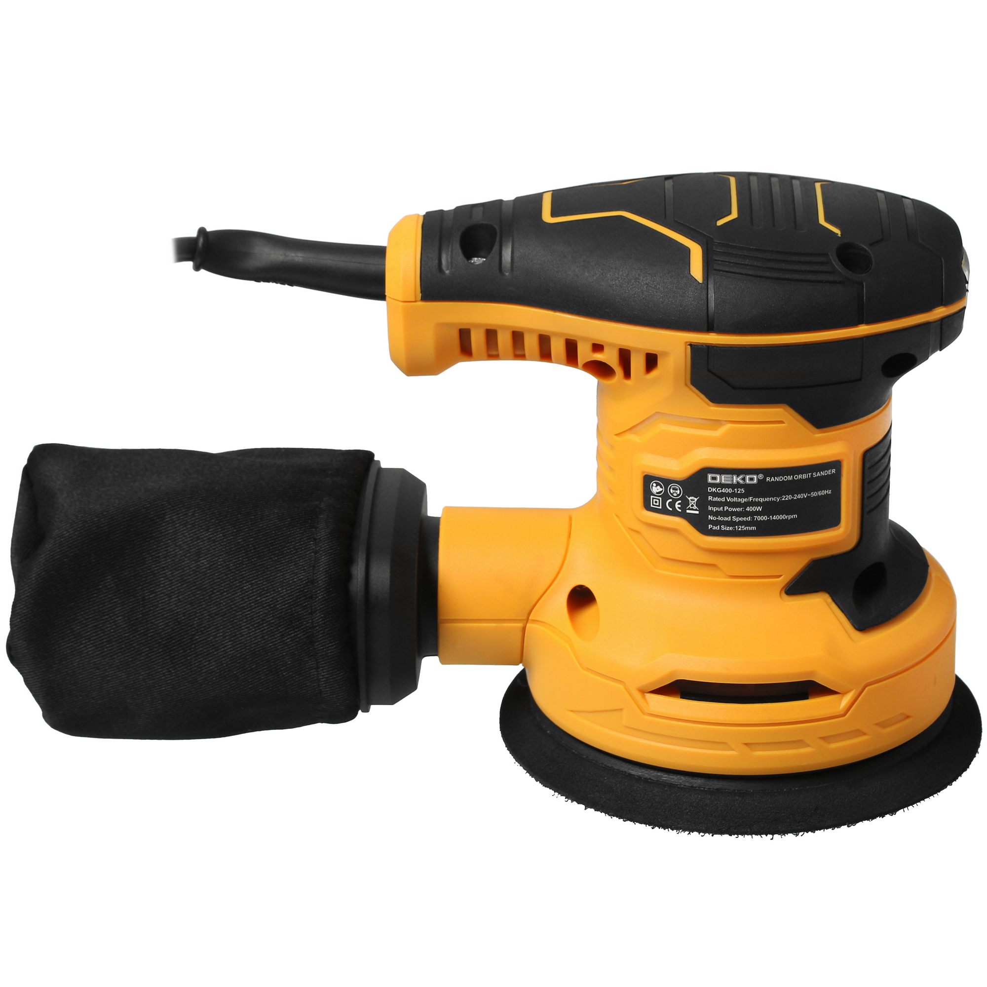 Эксцентриковая шлифмашинка DEKO DKG400-125 5304912 STDN-0105999 - Вид №3