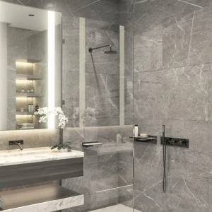 Глазурованный керамогранит Estima Мелоди MO103 60x120 см 1.44 м² неполированный цвет серый