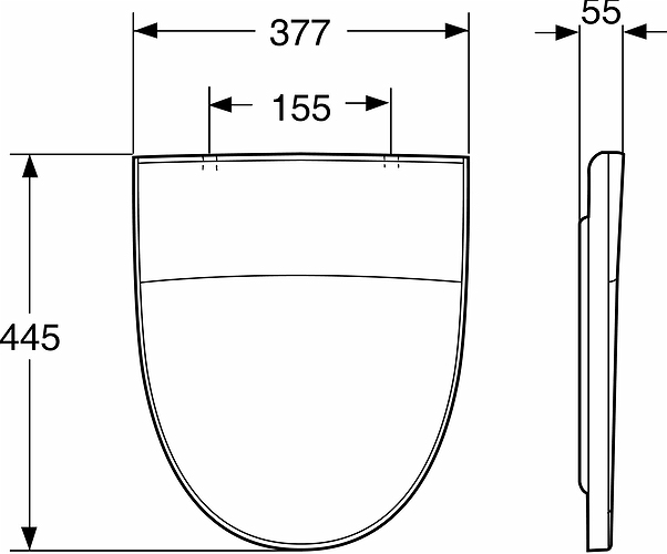 9154201001 Крышка сиденье для унитаза IDO Seven D - Вид №1