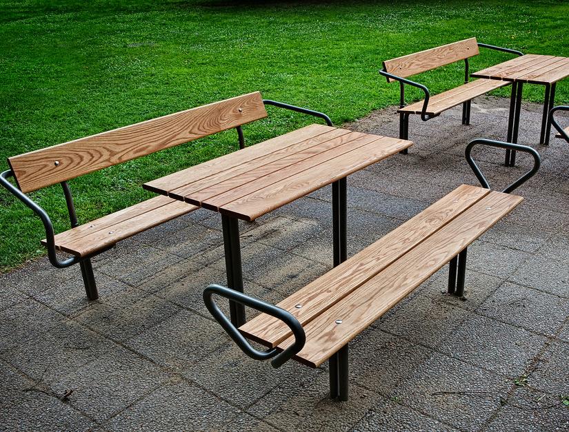 Nola Industrier Скамья из стали и дерева без спинки Budget sun-id-1347811 - Вид №1