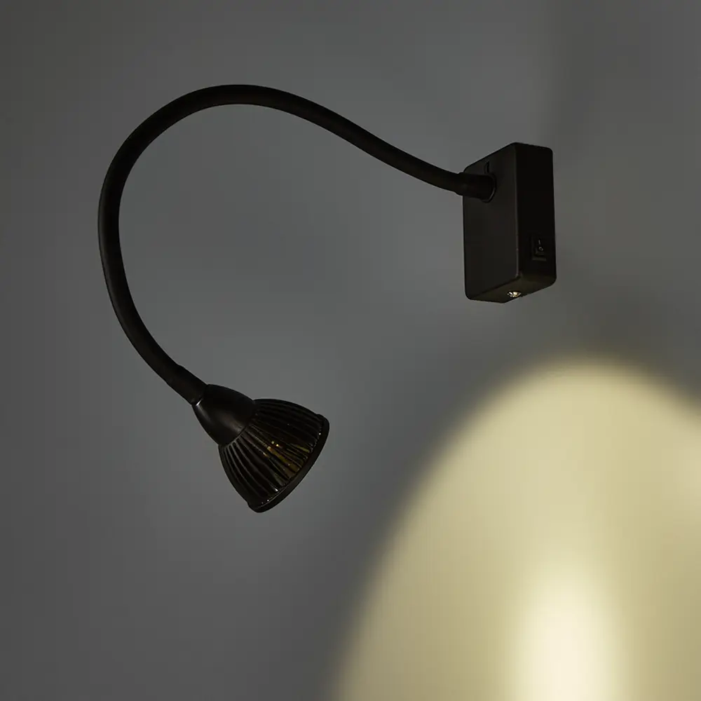 Бра светодиодное Cercare 1x7 Вт металл/пластик цвет чёрный 82055305 STLM-2049394 Arte Lamp 