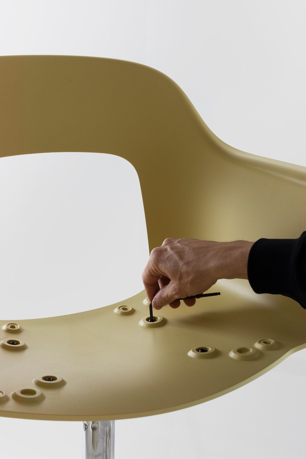 Стул с мягким сиденьем с подлокотниками Hay макет ARCH-00123440 - Вид №4