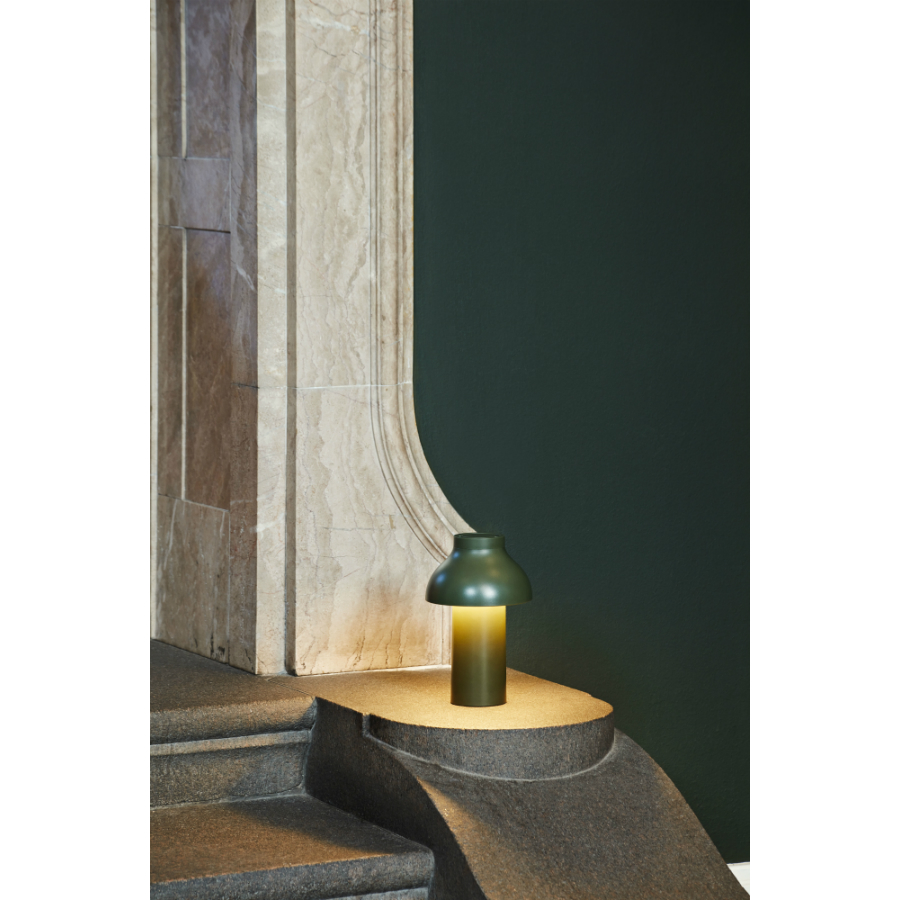 Лампа настольная PC Portable, оливковая Hay 4104312009000 - Вид №4