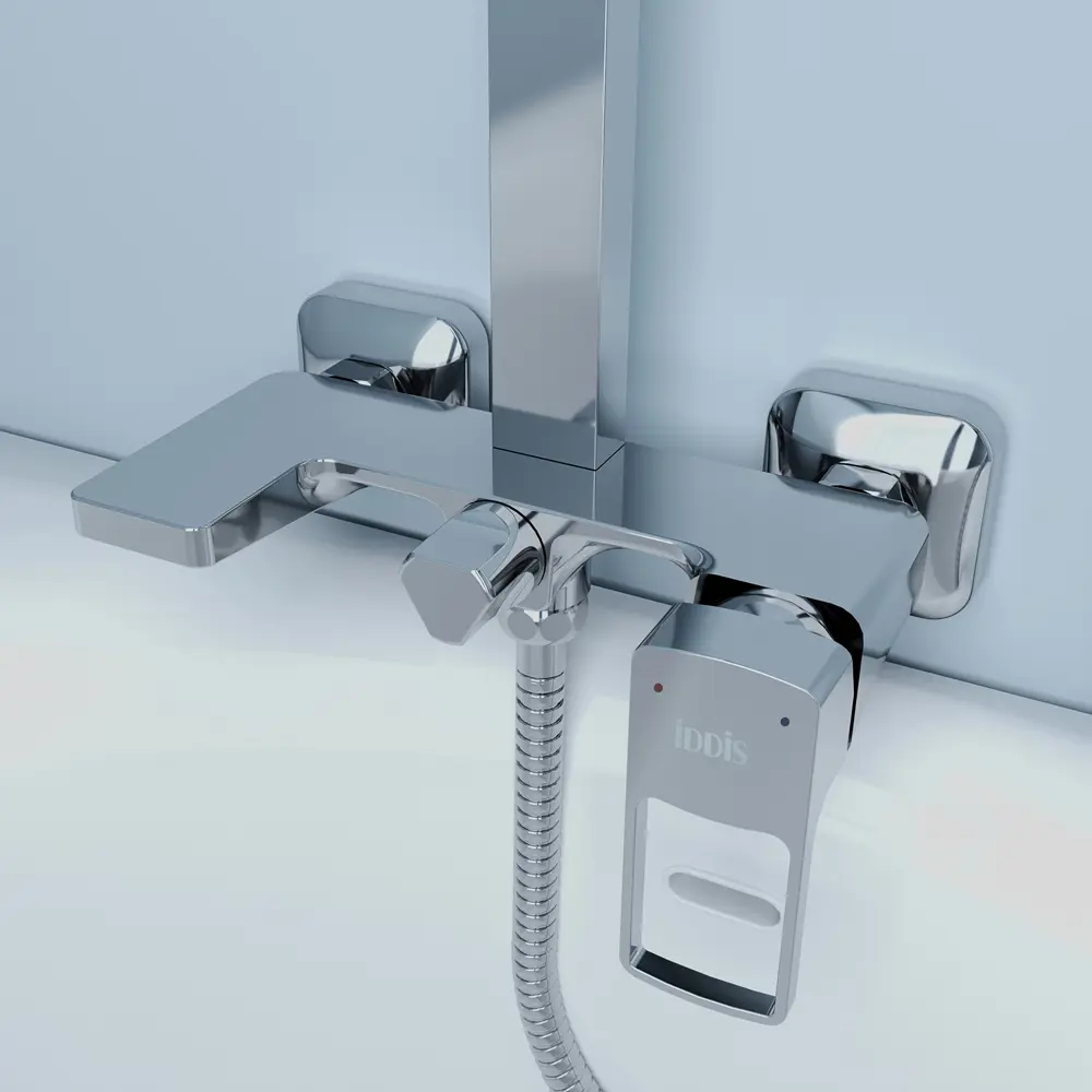 Душевая стойка Iddis Frame со смесителем 1 режим цвет хром STLM-2070763 - Вид №5