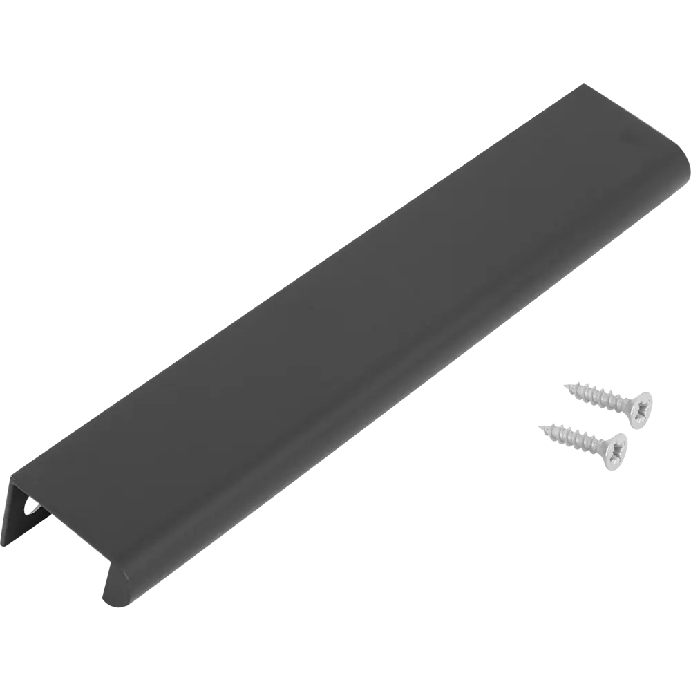 Мебельная ручка-профиль черная 140 мм Jet STLM-2039179 - Вид №2