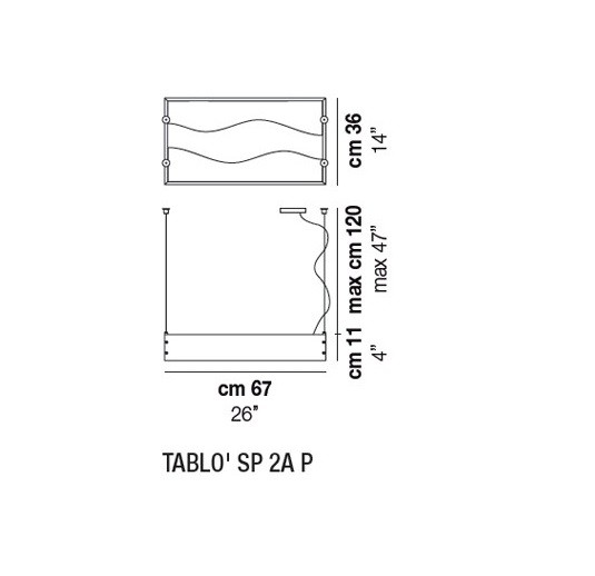 Vistosi TABLO SPTABLP2ABCMA подвесной светильник 88753 - Вид №2