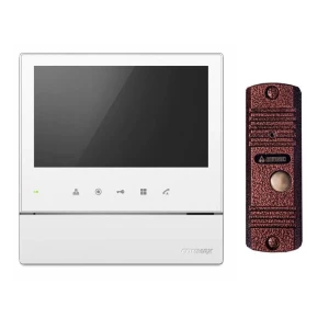 91153861 Комплект видеодомофона CDV-70HM2 / AVC305 7" цвет белый/медь STLM-1106327