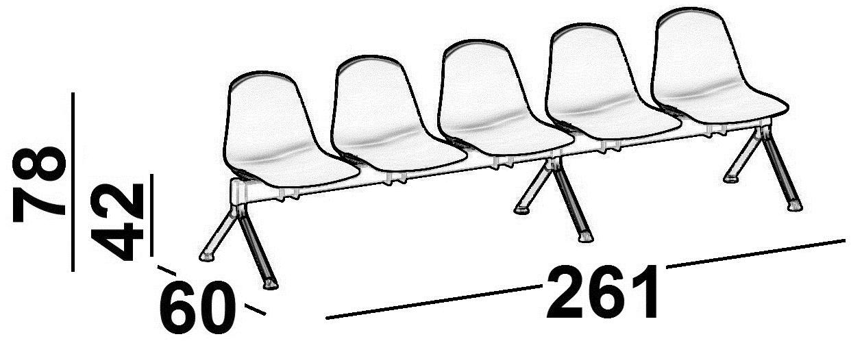 Luxy Сиденье на балке пола с подлокотниками Epoca sun-id-1509180 - Вид №6